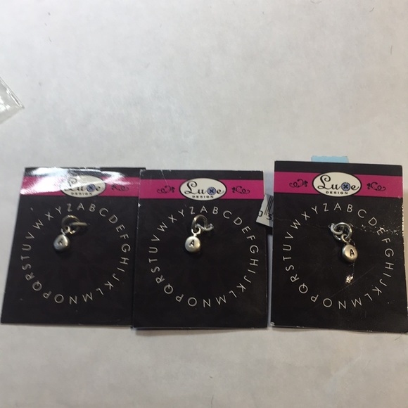 Luxe Design sterling silver small “A” charm. Beautiful and subtle. NEW - Picture 6 of 6